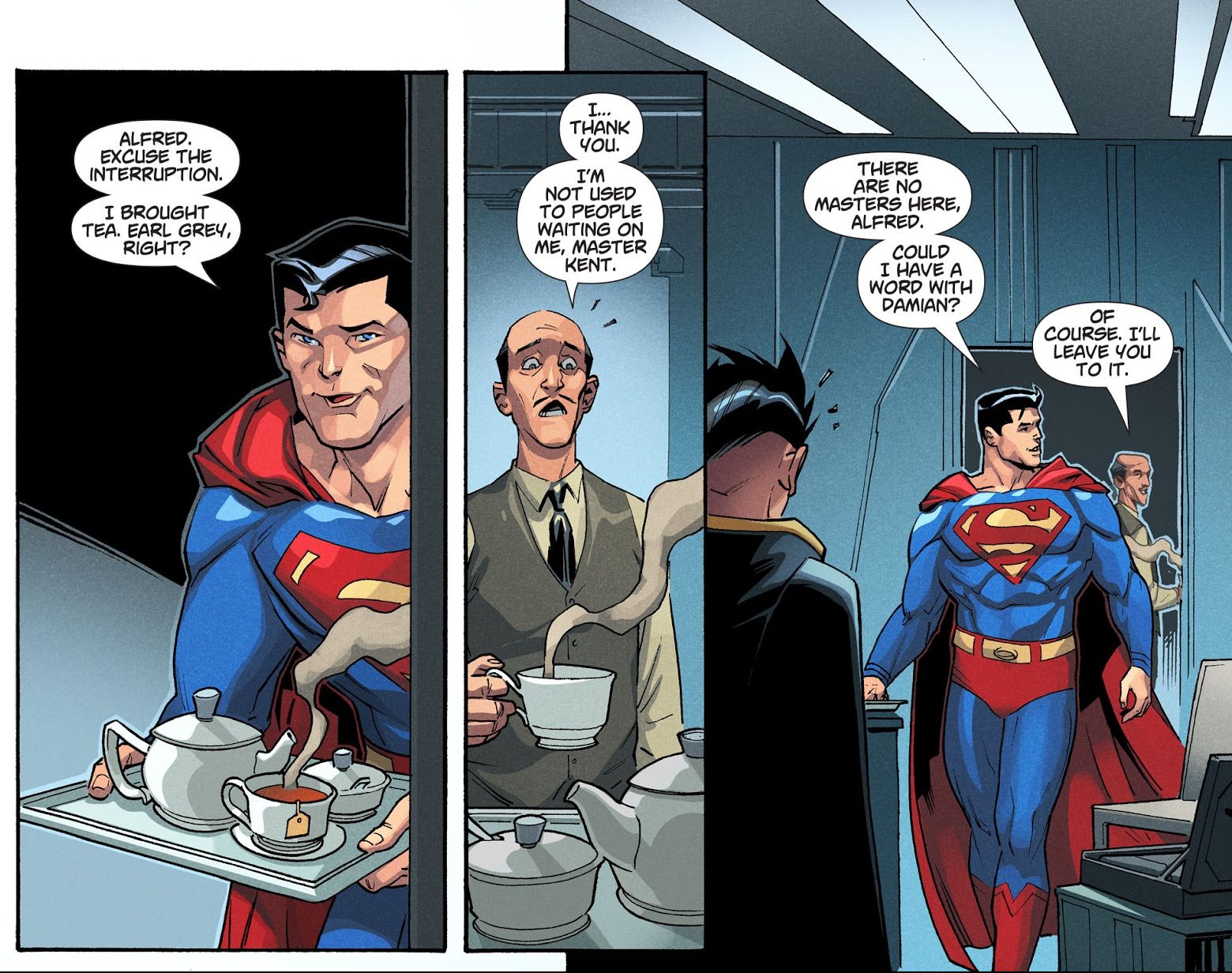 Superman Convinces Damian Wayne To Become Batman (DCeased) 