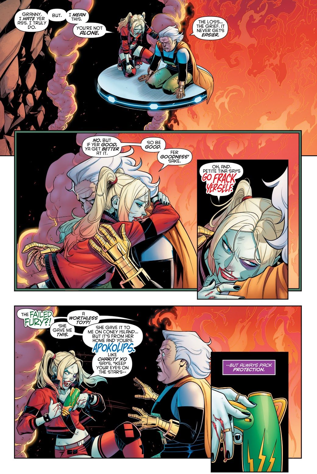 Harley Quinn Destroys A Fire Pit