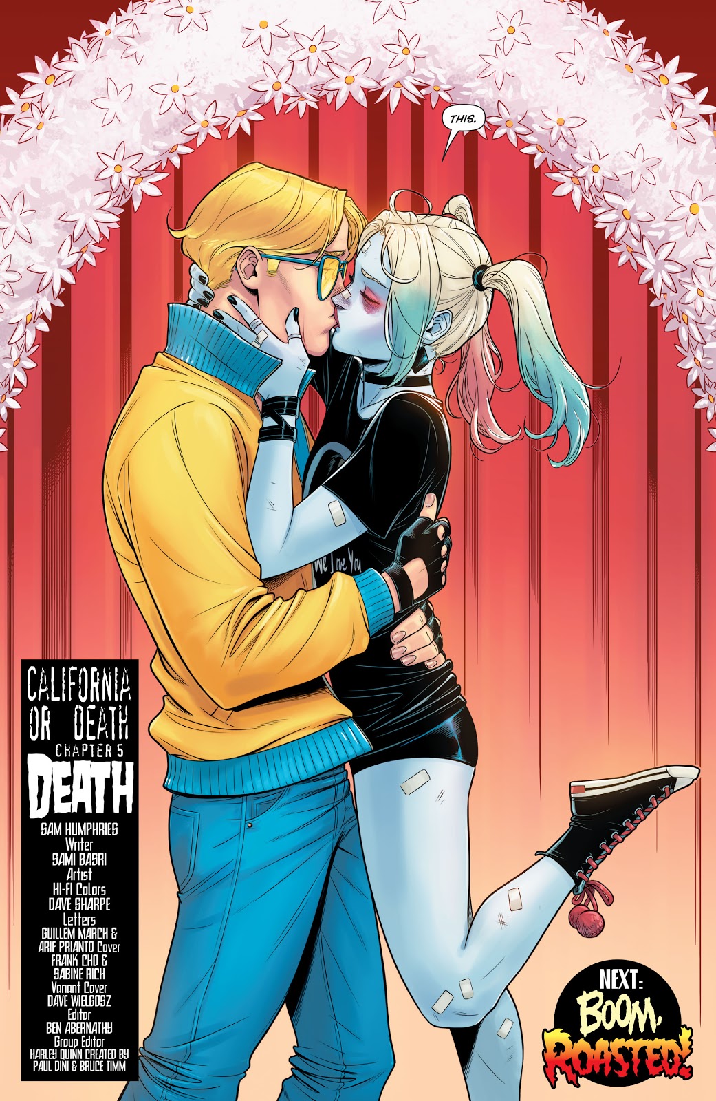 Harley Quinn Kisses Booster Gold 