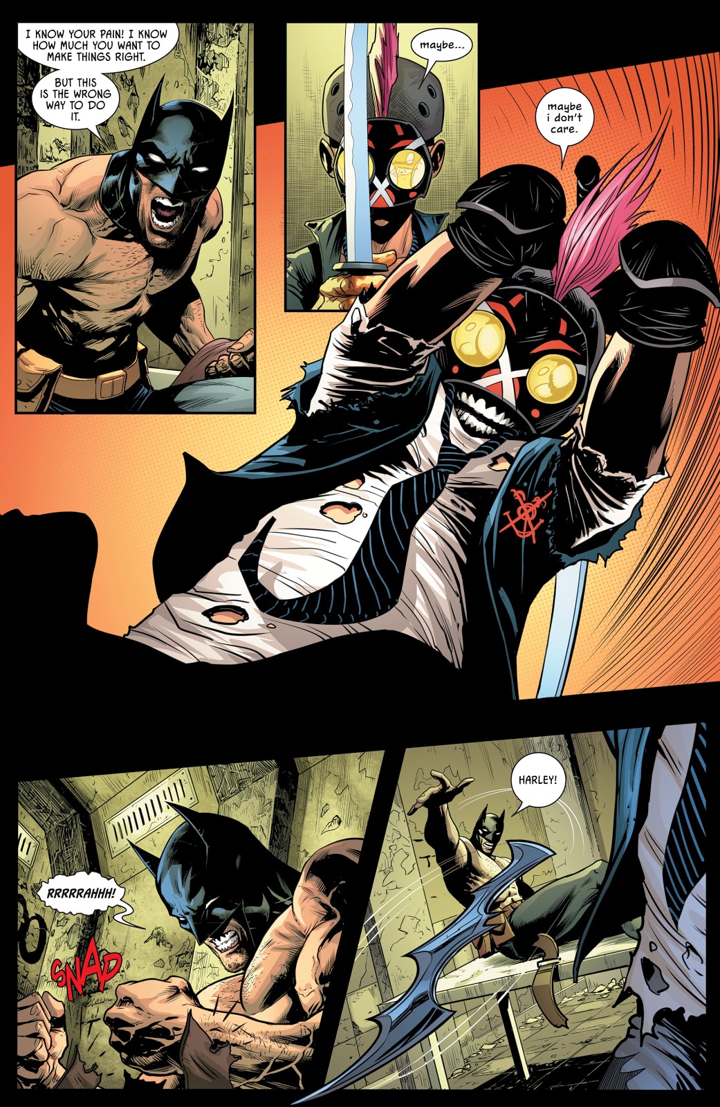 Clownhunter Tries To Kill Harley Quinn