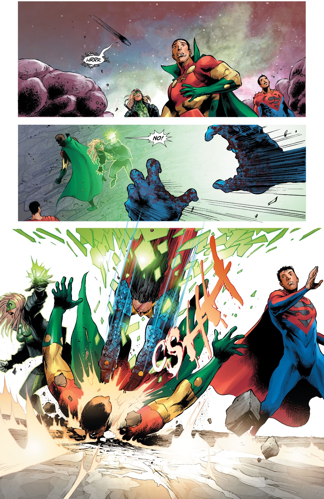 Superman Cures Big Barda Of The Anti-Life Virus (DCeased)