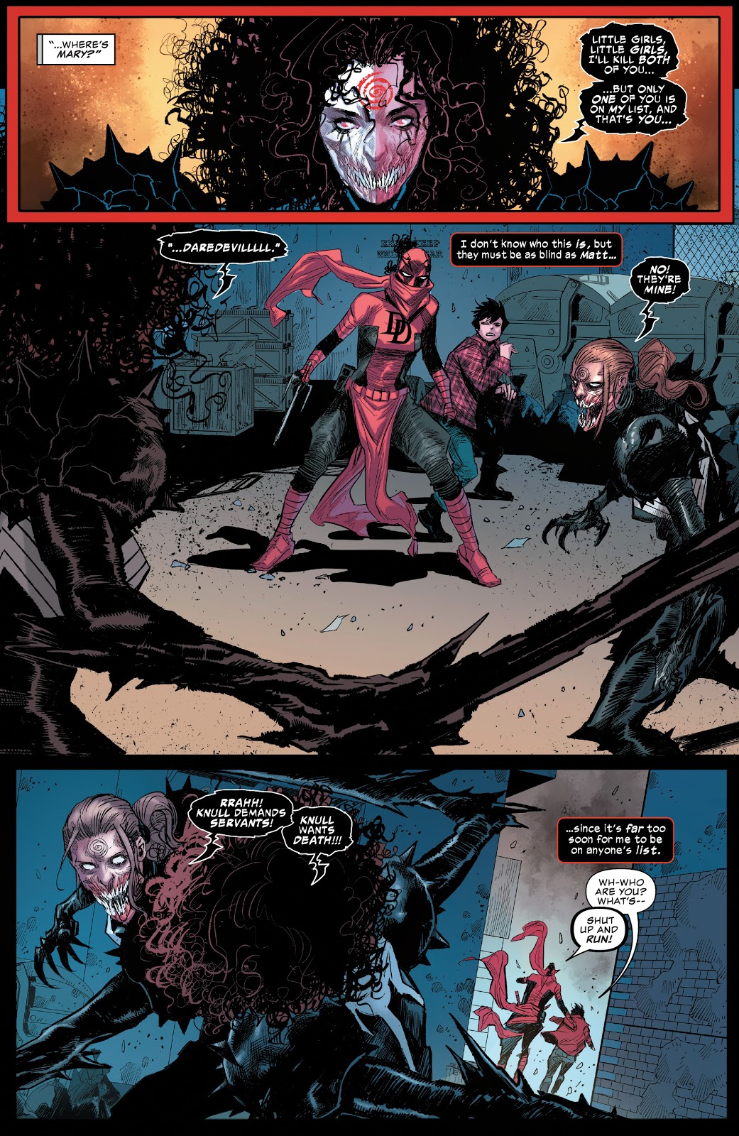 Daredevil (Elektra) VS Symbiote Typhoid Mary 