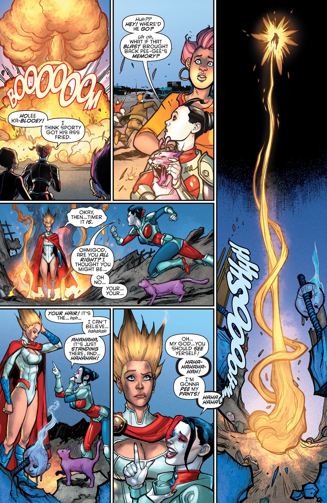 Harley Quinn And Power Girl VS Clock King And Sportsmaster 