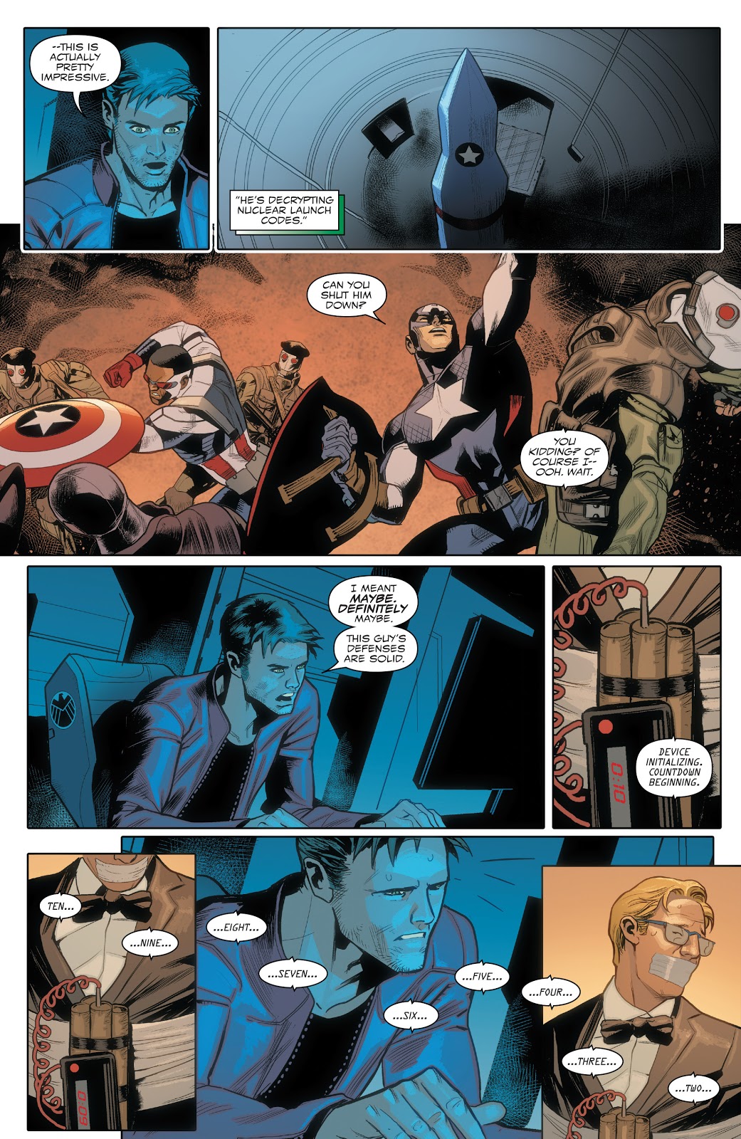 Captain America Sam Wilson Misses His Shield Throw 