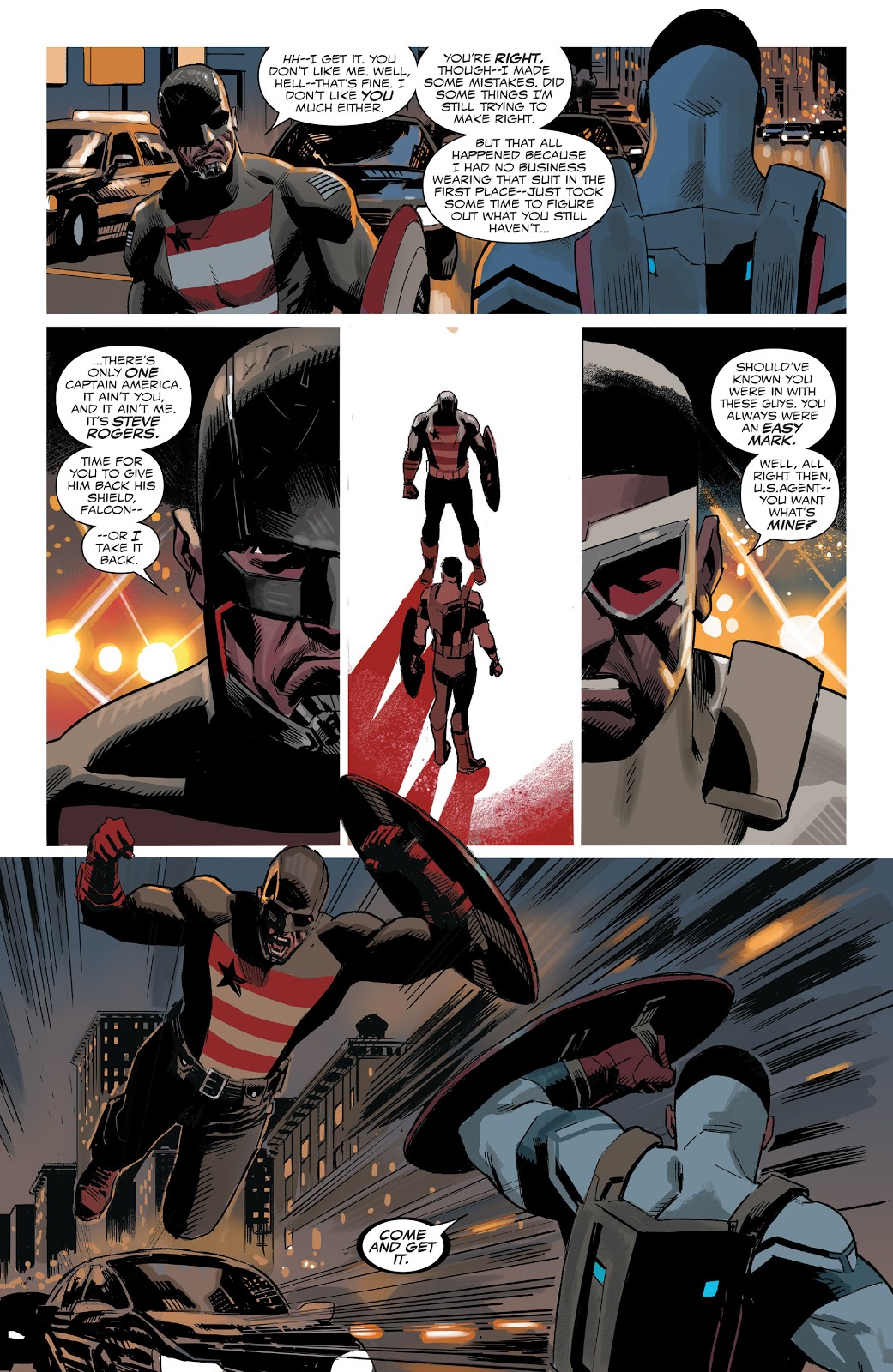 Captain America Sam Wilson VS U.S. Agent