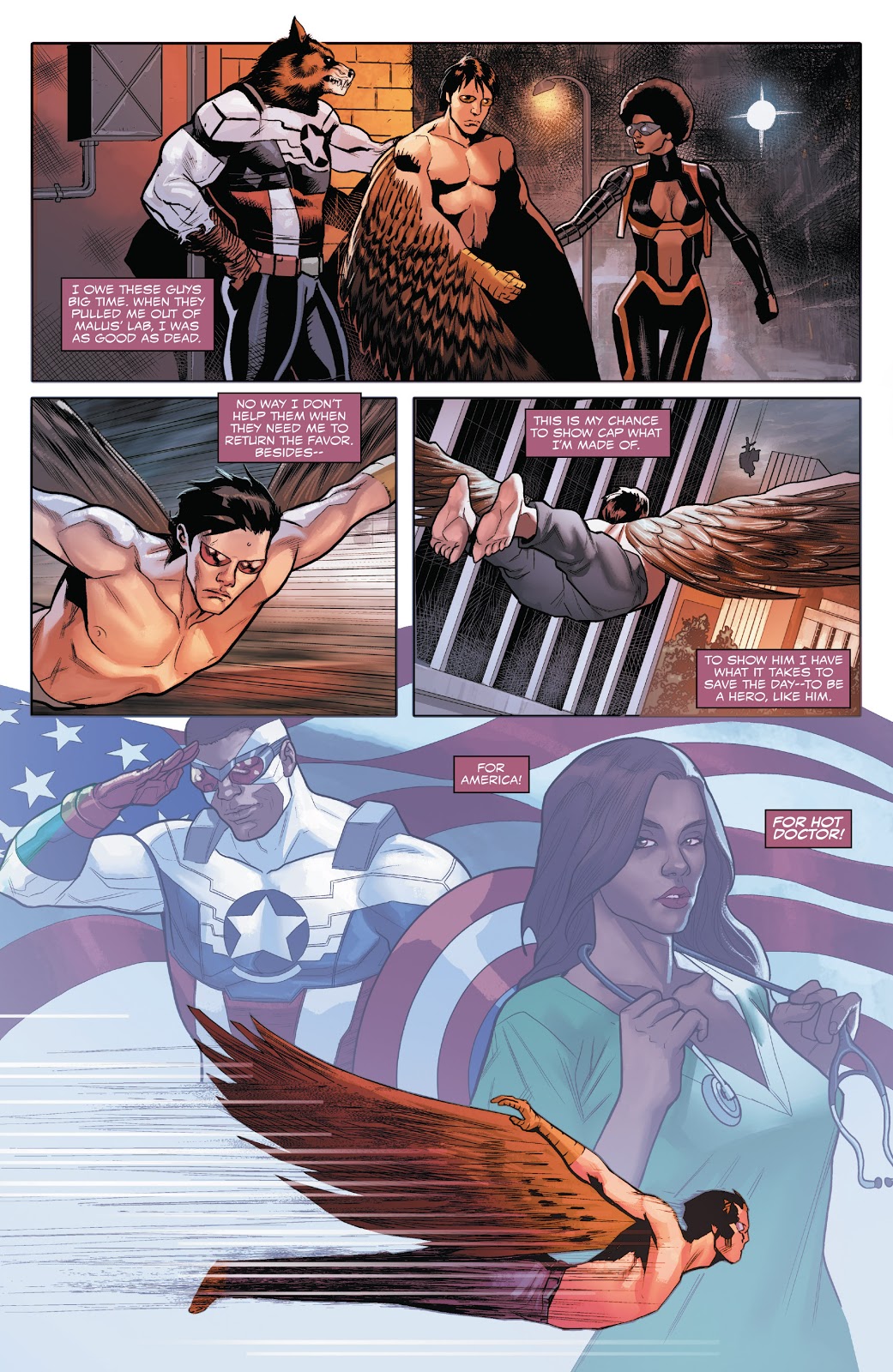 Joaquin Torres Saves Captain America Sam Wilson 