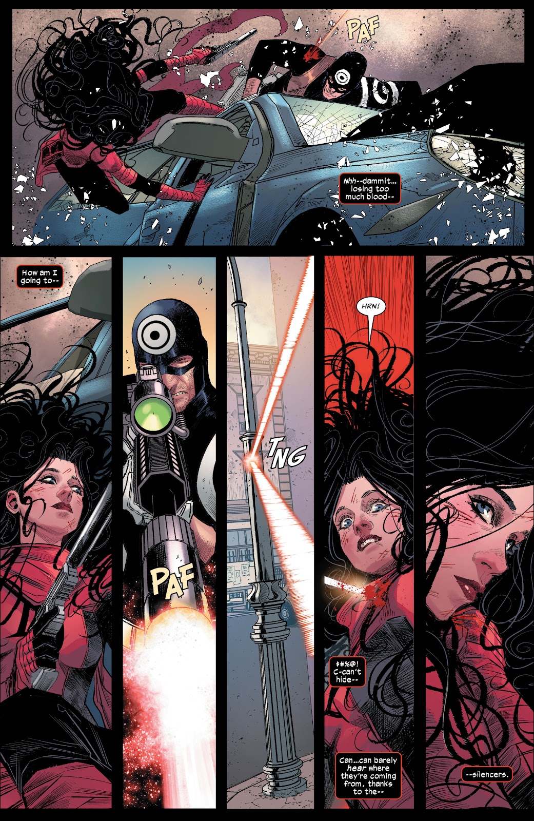 Daredevil (Elektra) VS Bullseye Clones 