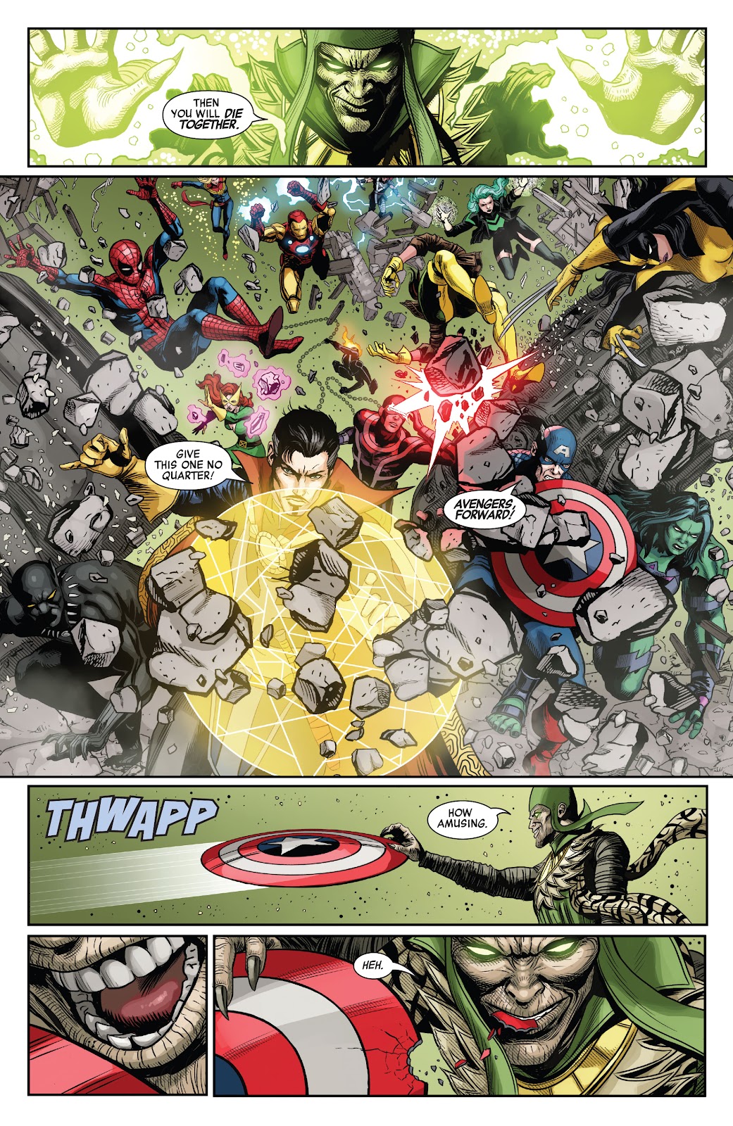 Kulan Gath Kills The Savage Avengers and X-Men 