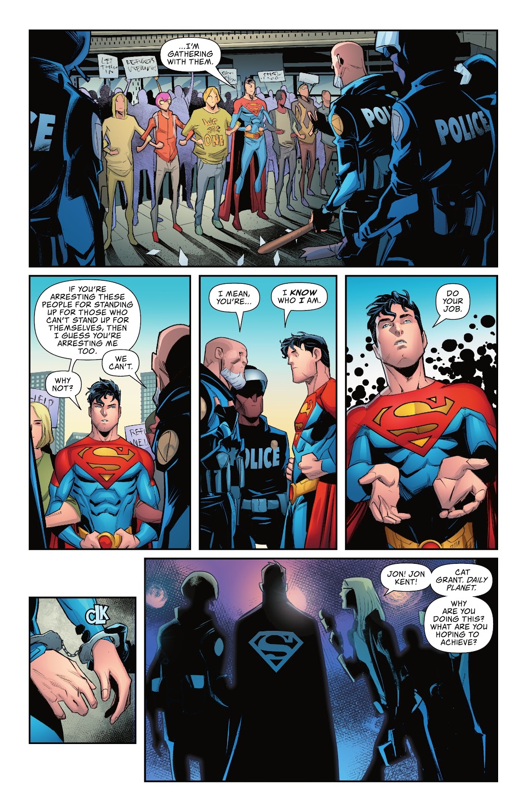 Superman Gets Arrested For Protesting 