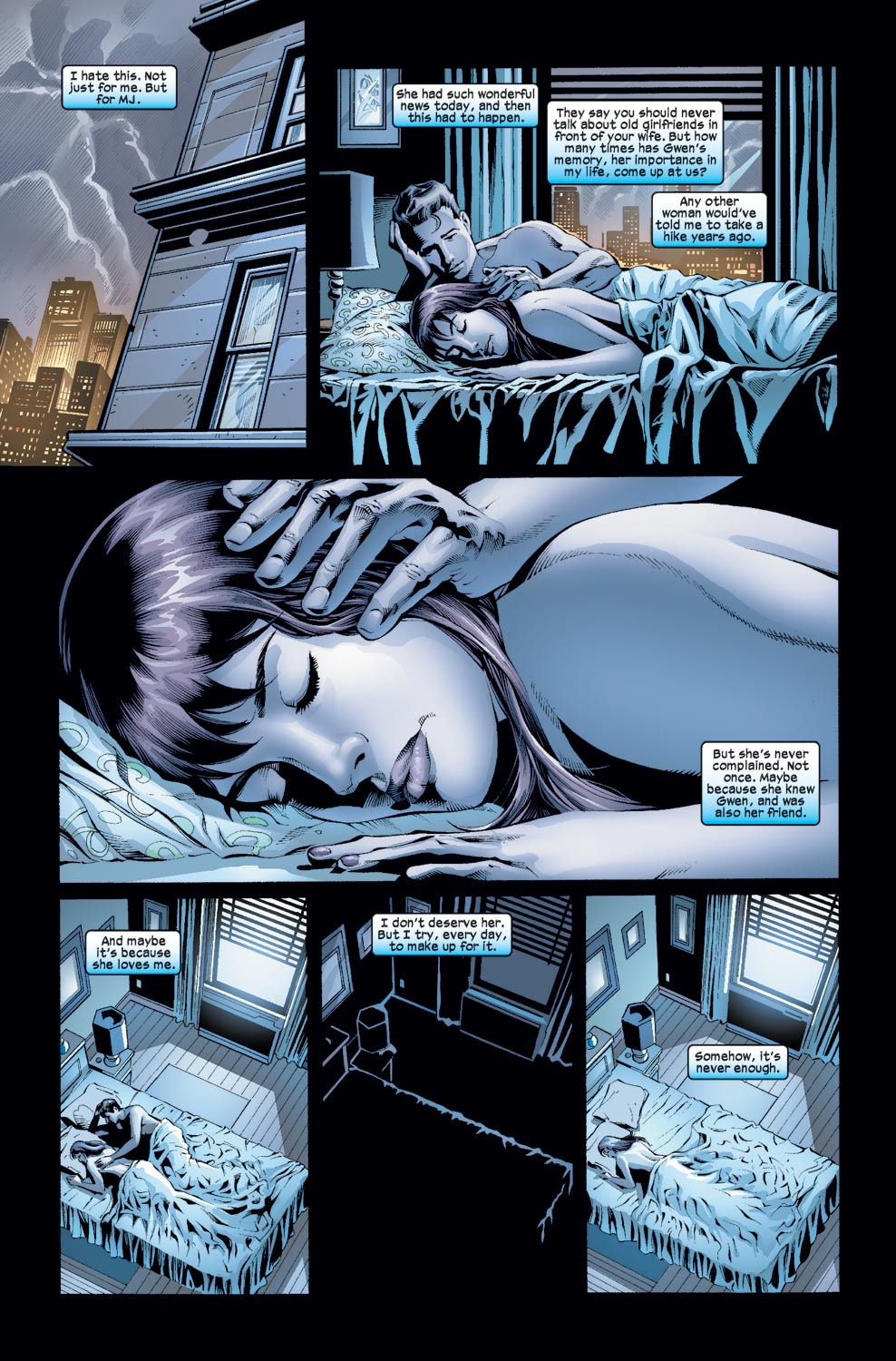 Peter Parker Visits Gwen Stacy's Grave 