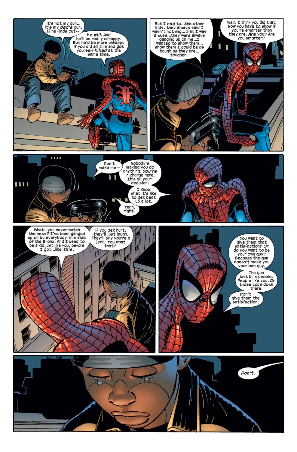 Spider-man Talks To A 12 Year Old With A Gun 