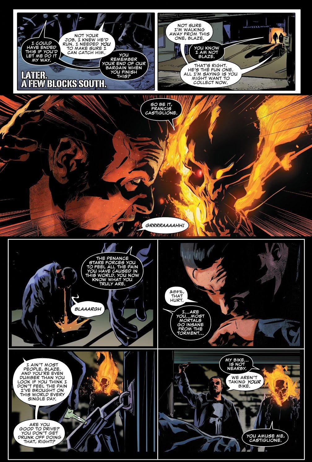 The Punisher Survives Ghost Rider's Penance Stare