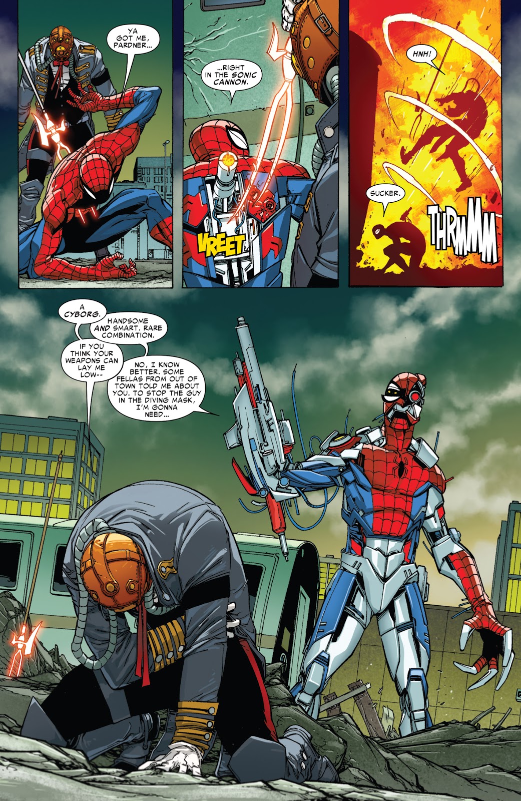 Spider-Cyborg VS Karn Of The Inheritors 