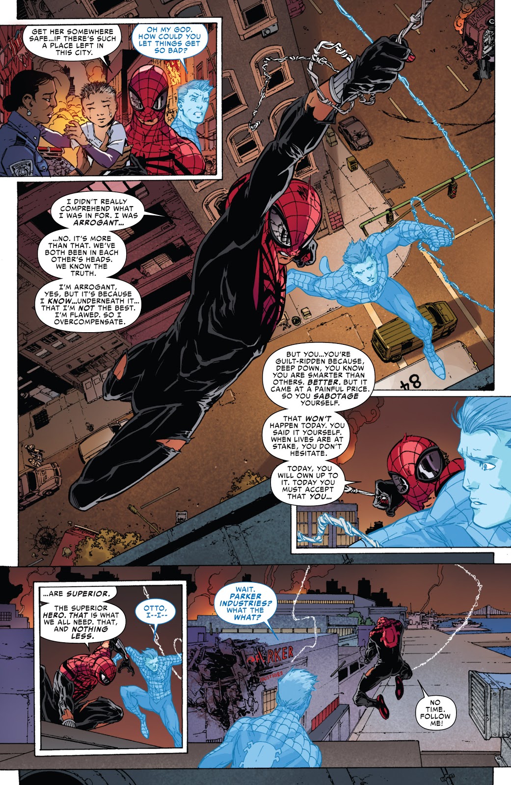 Superior Spider-Man Surrenders To Peter Parker 
