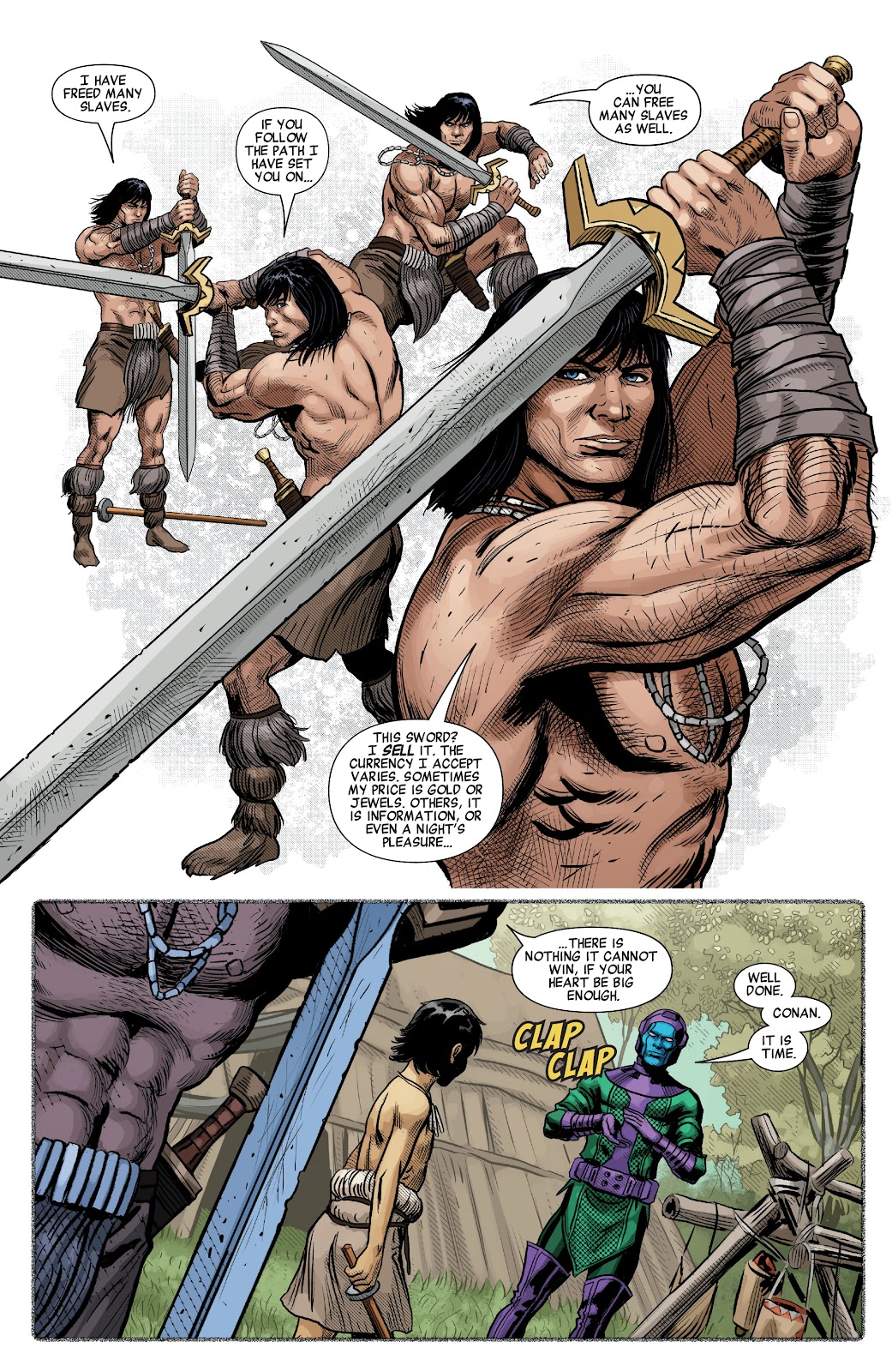 Conan The Barbarian Trains Kulan Gath To Be A Warrior