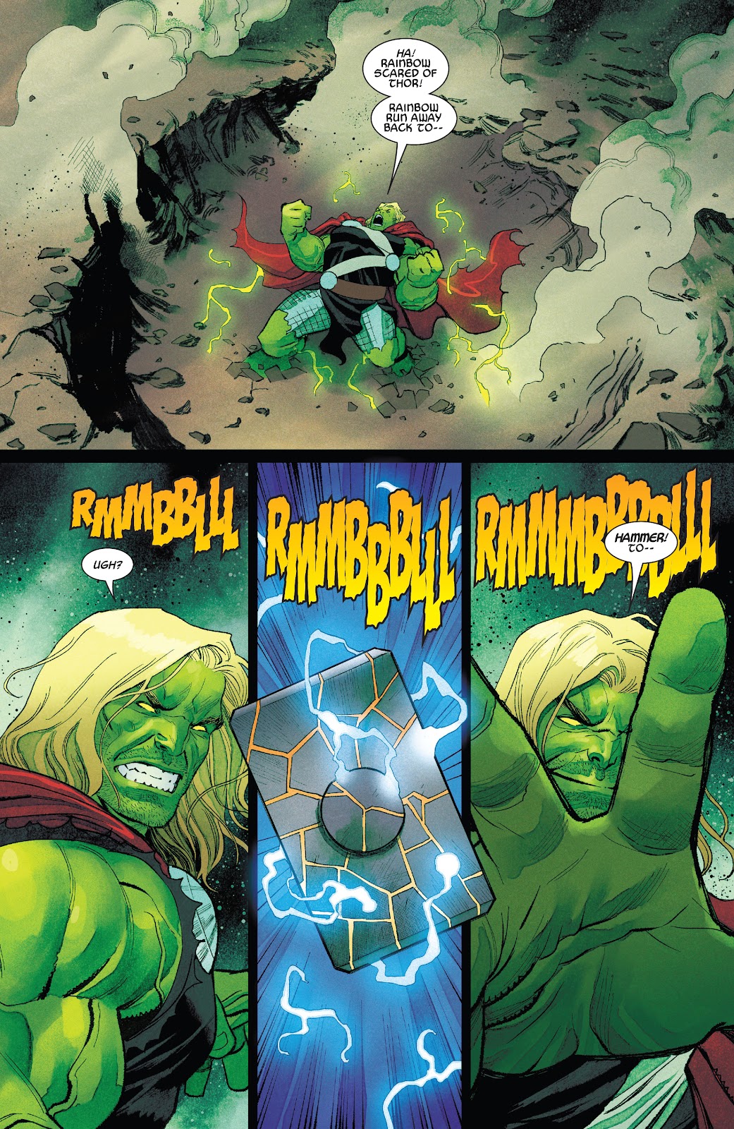 Hulked-Out Thor Destroys The Bifrost 