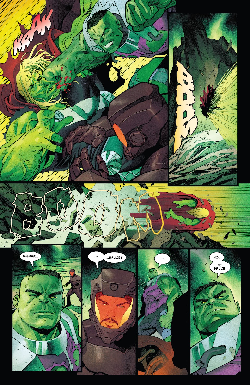 Hulked-Out Thor VS Iron Man And The Hulk