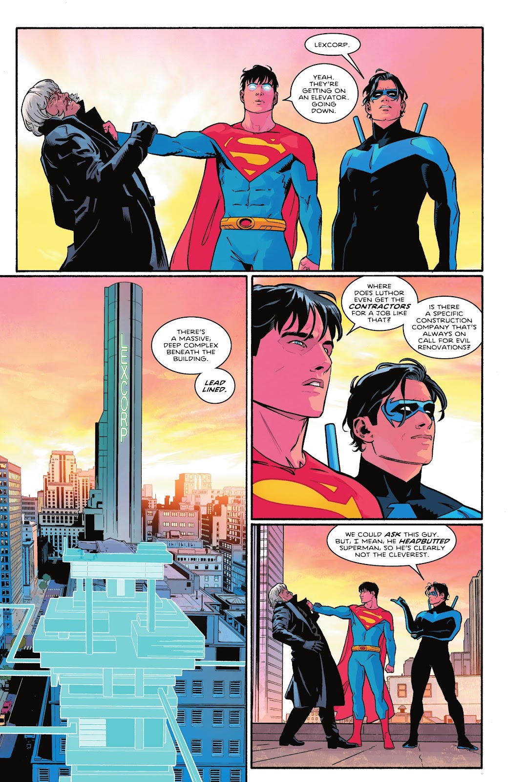 Superman And Nightwing VS The Rising