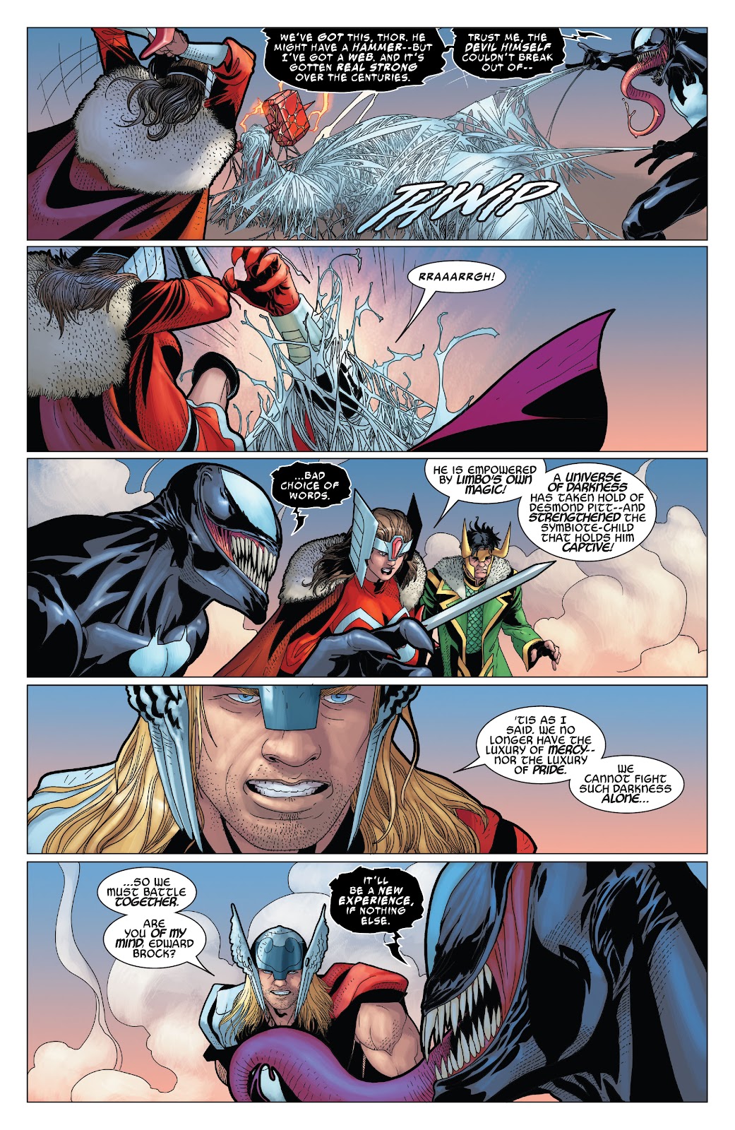 Thor Bonds With A Symbiote