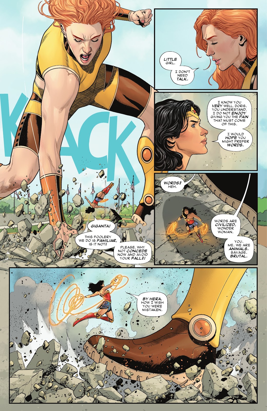 Wonder Woman VS Giganta (Wonder Woman Vol. 6 #6)
